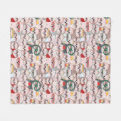 Sleuf Comic Patroon Fleece Deken (Voorkant (Horizontaal))