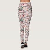 Sleuf Comic Patroon Leggings (Achterkant)
