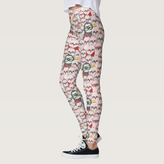 Sleuf Comic Patroon Leggings (Links)