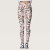 Sleuf Comic Patroon Leggings (Voorkant)