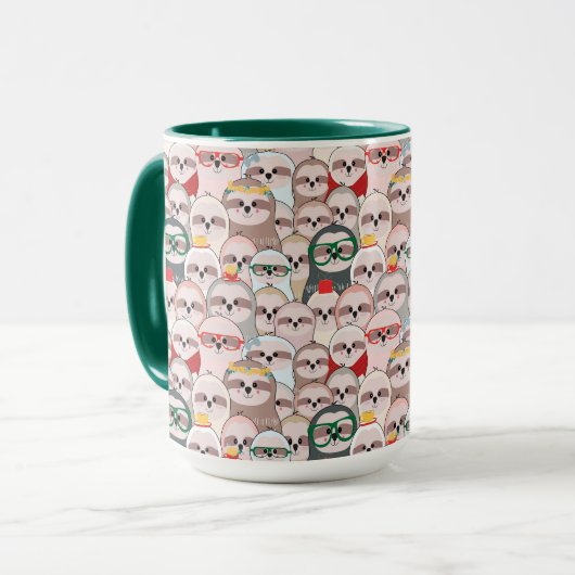 Sleuf Comic Patroon Mok (Voorkant links)