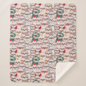 Sleuf Comic Patroon Sherpa Deken (Voorkant)