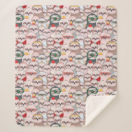 Sleuf Comic Patroon Sherpa Deken (Voorkant)