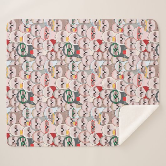 Sleuf Comic Patroon Sherpa Deken (Voorkant (horizontaal))