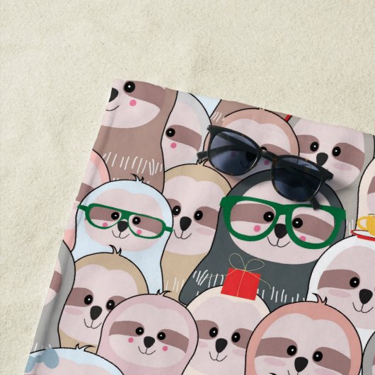 Sleuf Comic Patroon Strandlaken (In situ)