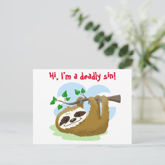 Sleuf: De meest recente zonde Briefkaart (Staand voorkant)