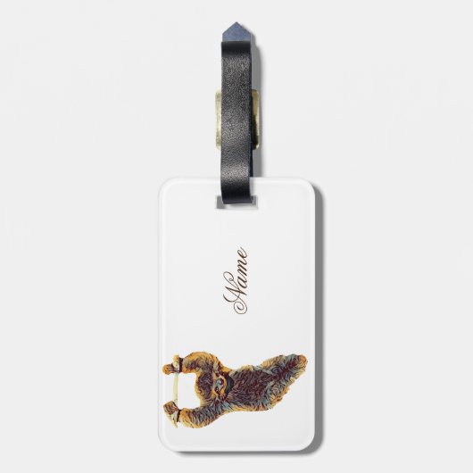 Sleuf die uit Thunder_Cove hangt Bagagelabel (Achterkant verticaal)