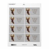 Sleuf die uit Thunder_Cove hangt Etiket (Full Sheet)