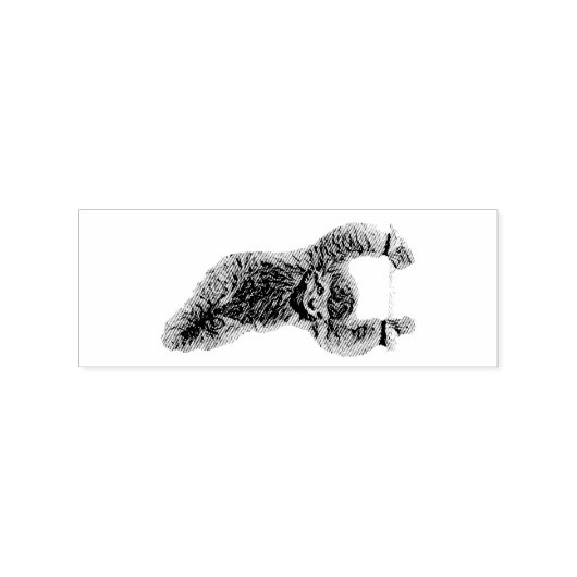 Sleuf die uit Thunder_Cove hangt Rubberstempel (Afrduk)