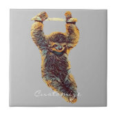 Sleuf die uit Thunder_Cove hangt Tegeltje (Voorkant)