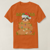 Sleuf Dierenvriend Xmas licht sinterklaas sinterla T-shirt (Design voorkant)