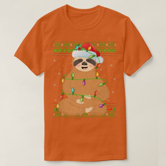 Sleuf Dierenvriend Xmas licht sinterklaas sinterla T-shirt (Design voorkant)