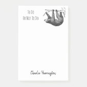 Sleuf  dierenwerk, lui om lijst te maken post-it® notes (Voorkant)