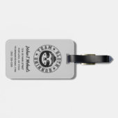 Sleuf-draaiend team bagagelabel (Achterkant horizontaal)