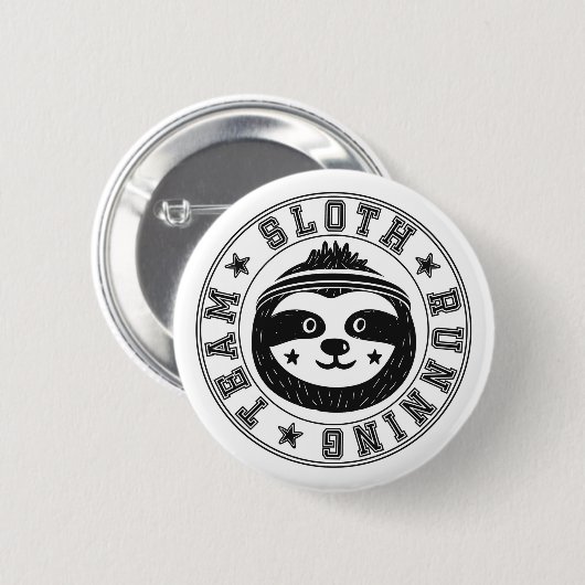 Sleuf-draaiend team ronde button 5,7 cm (Voorkant /achterkant)