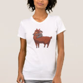 Sleuf en Alpaca T-shirt (Voorkant)