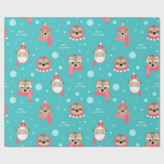 Sleuf en kerstmis cadeaupapier (Vlak)