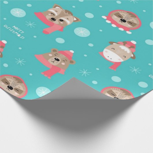 Sleuf en kerstmis cadeaupapier (Hoek)