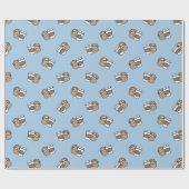 Sleuf en koffie cadeaupapier (Vlak)