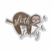 Sleuf en steady Custom-Cut Vinyl Sticker (Voorkant)