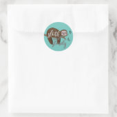 Sleuf en steady ronde sticker (Tas)