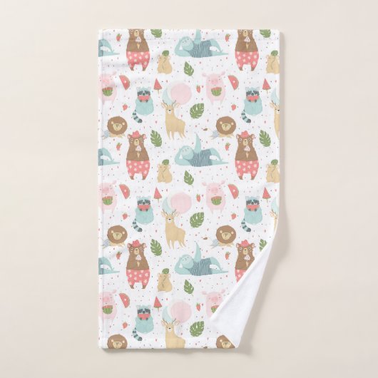 Sleuf en vriendenpatroon bad handdoek (Handdoek)