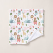 Sleuf en vriendenpatroon bad handdoek (Wasdoekje)