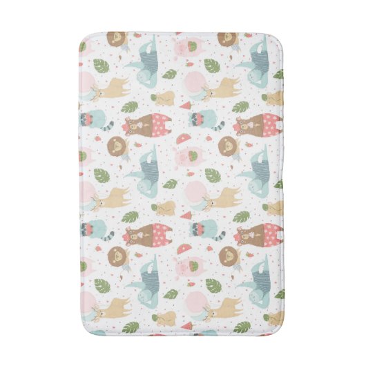 Sleuf en vriendenpatroon badmat (Voorkant Verticaal)