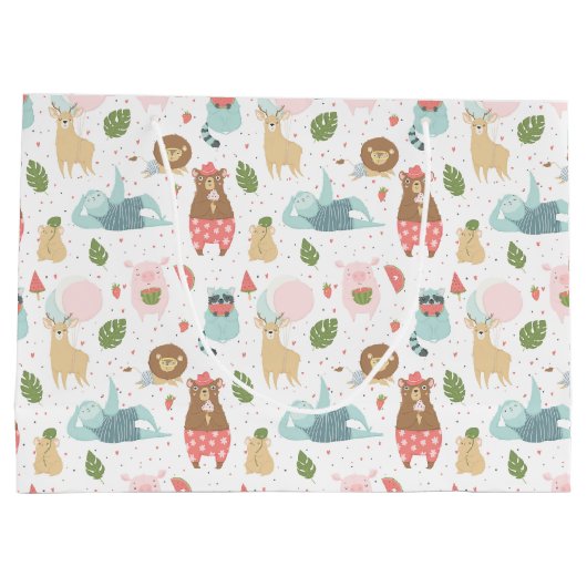 Sleuf en vriendenpatroon groot cadeauzakje (Achterkant)