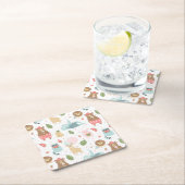 Sleuf en vriendenpatroon kartonnen onderzetters (Insitu)