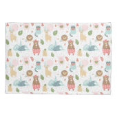 Sleuf en vriendenpatroon kussensloop (Achterkant-Links)