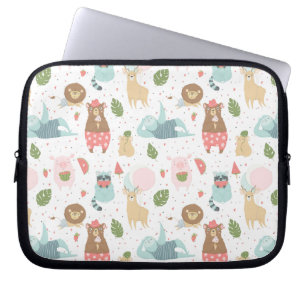 Sleuf en vriendenpatroon laptop sleeve