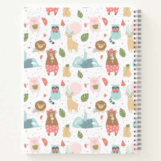 Sleuf en vriendenpatroon notitieboek (Achterkant)