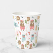 Sleuf en vriendenpatroon papieren bekers (Rechts)