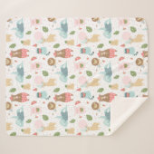 Sleuf en vriendenpatroon sherpa deken (Voorkant (horizontaal))