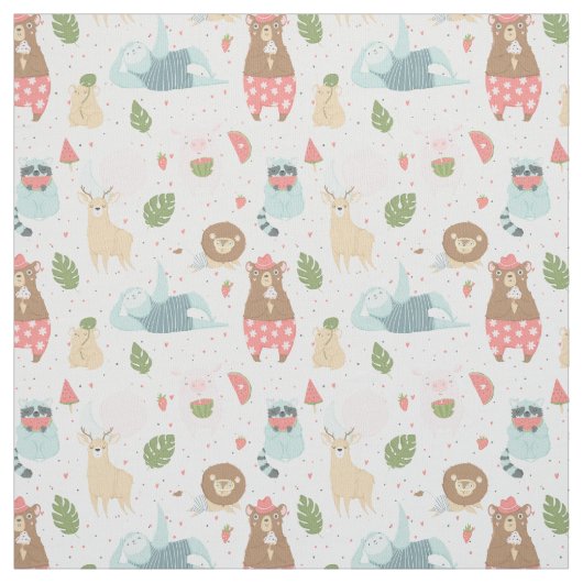 Sleuf en vriendenpatroon stof (Swatch)