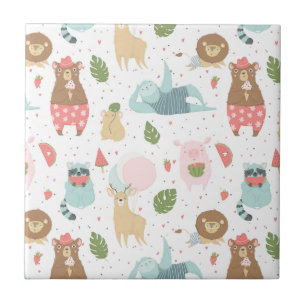 Sleuf en vriendenpatroon tegeltje