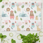 Sleuf en vriendenpatroon theedoek (Gevouwen)