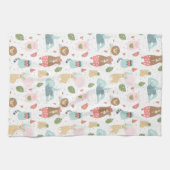 Sleuf en vriendenpatroon theedoek (Horizontaal)