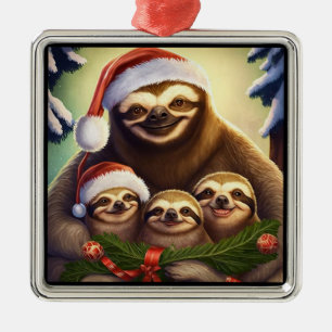 Sleuf Family Holiday Metalen Ornament