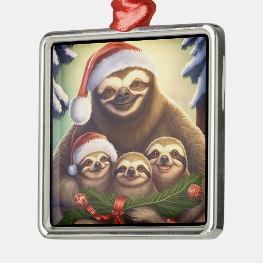 Sleuf Family Holiday Metalen Ornament (Links)