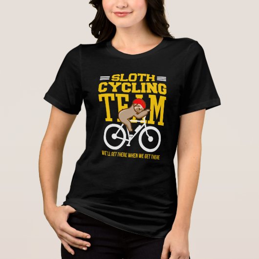 Sleuf-fietspad. We krijgen er schamele kleppen. Tri-Blend Shirt (Voorkant)