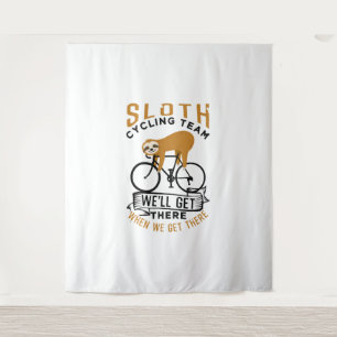 Sleuf-fietsteam Wandkleed