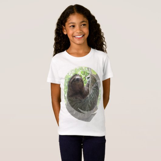 Sleuf fotodesign meisje met T-Shirt (Voorkant volledig)