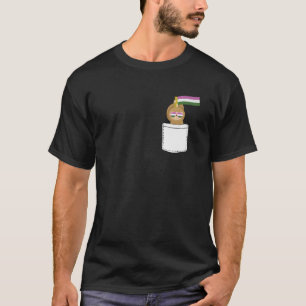 Sleuf Genderqueer Pride Cute Animal LGBT Q Q T-shirt