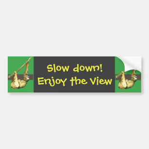 Sleuf - geniet van het uitzicht bumpersticker