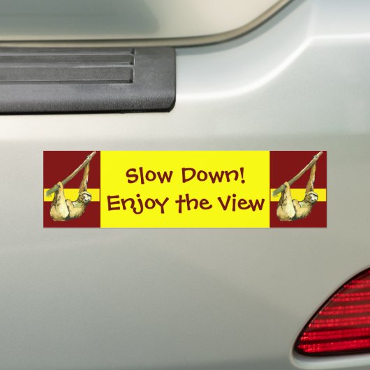 Sleuf - Geniet van het uitzicht Bumpersticker (Op auto)