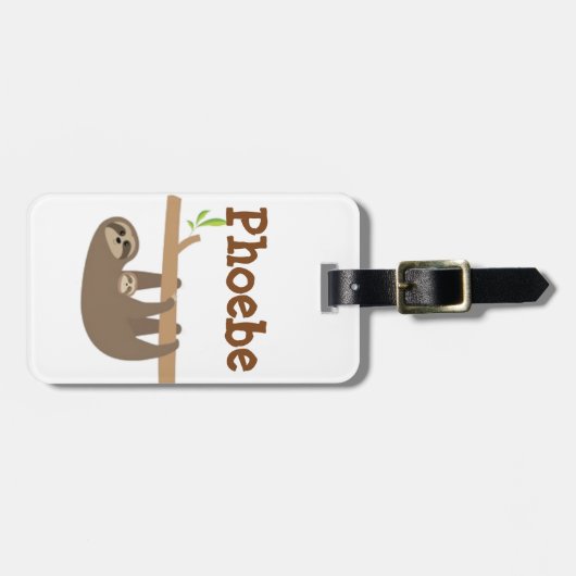 Sleuf gepersonaliseerd bagagelabel (Voorkant horizontaal)