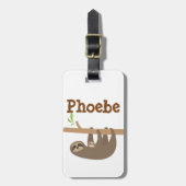 Sleuf gepersonaliseerd bagagelabel (Voorkant verticaal)