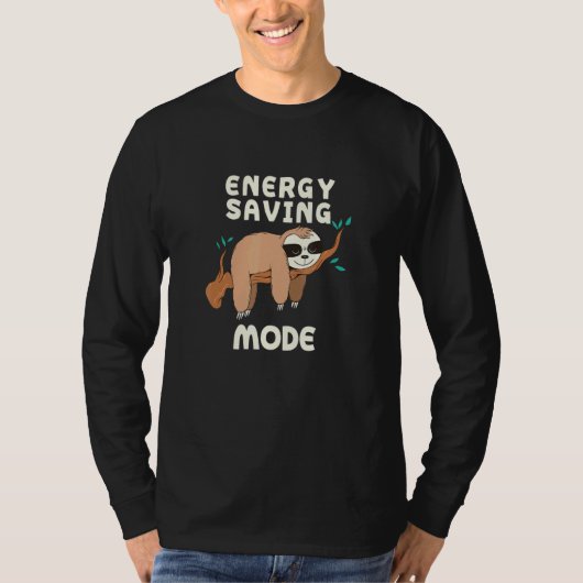 Sleuf Gezegden sleuf voor energiebesparende modus  T-shirt (Voorkant)